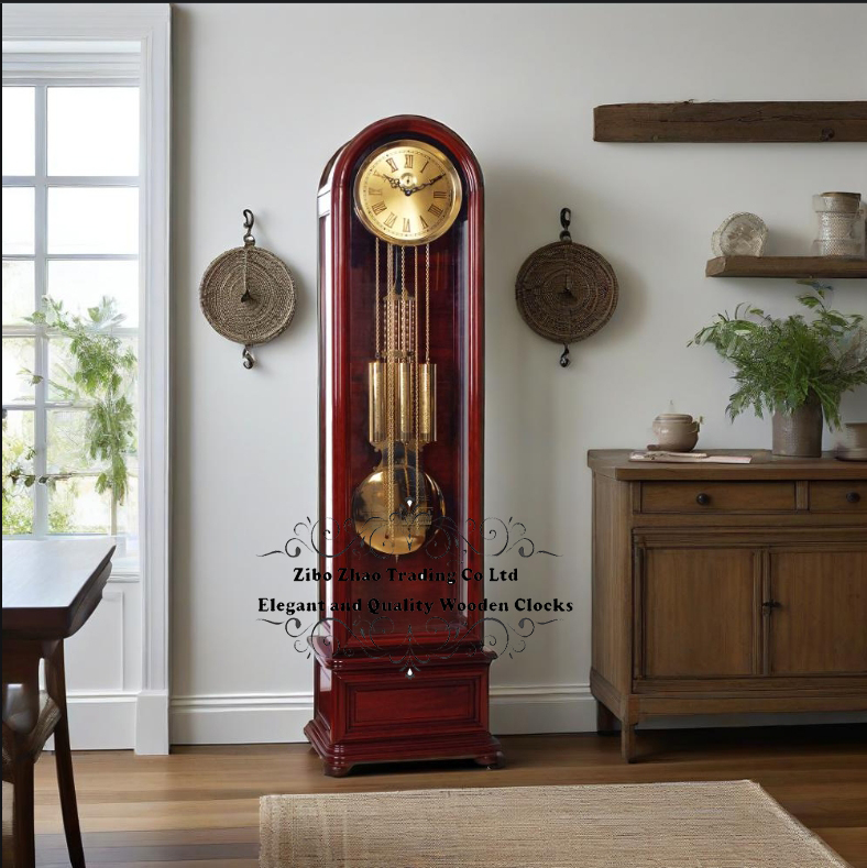 Grandfather Clock No.0816-2 French Country Wood Floor Clock