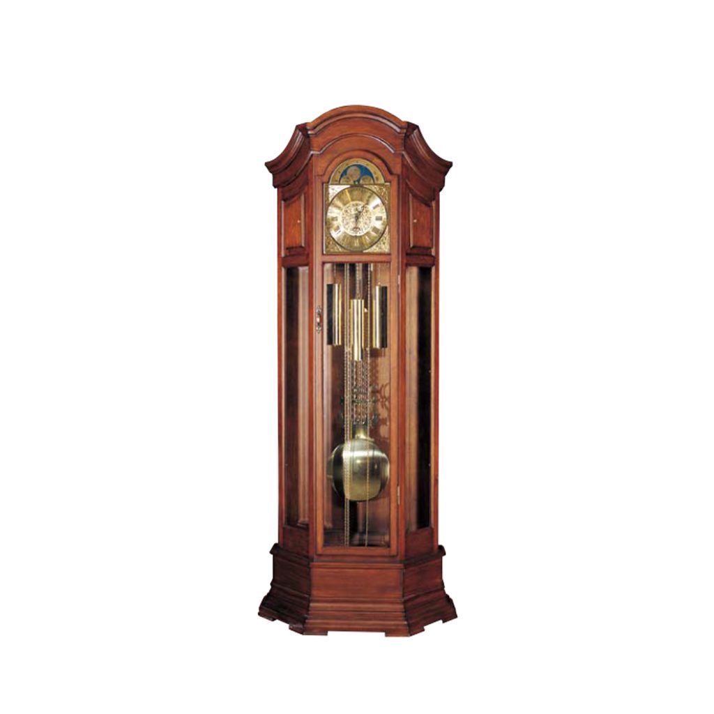Wooden Grandfather Clock Classic European Antique Style Solid Wood Grandfather Clock No.7187