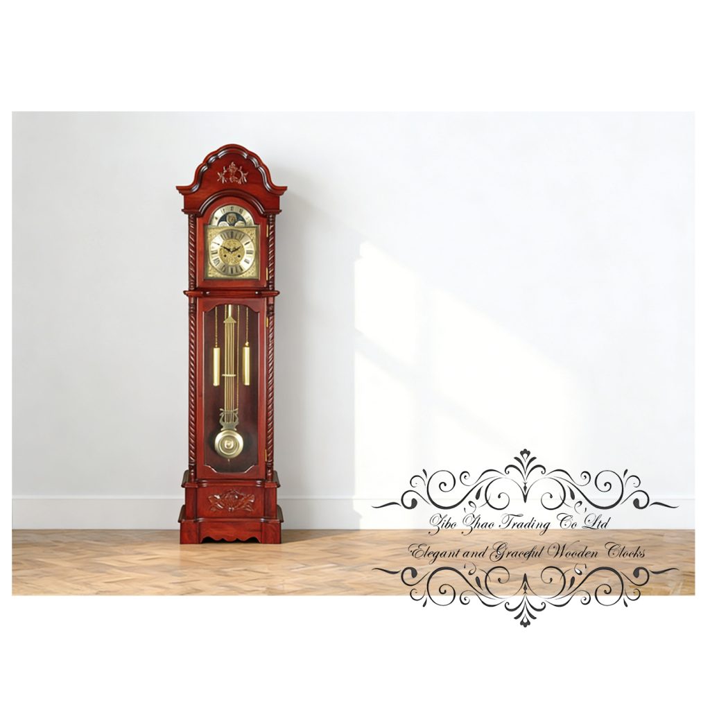 key wind up Grandfather Clock No.8619
